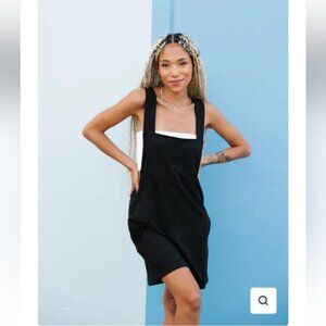 SMASH + TESS-"CAMILLE" ROMPERALLS Black Size Small